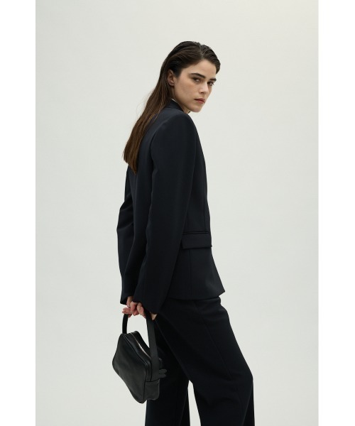 RIM.ARK（リムアーク）の「Double cloth style up PT ダブルクロススタイルアップパンツ（スラックス・レディース・ネイビー/ブラック・36/38/34）」の6枚目の写真