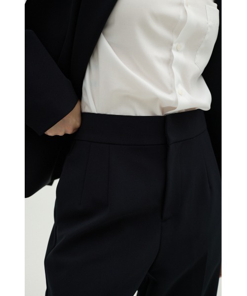 RIM.ARK（リムアーク）の「Double cloth style up PT ダブルクロススタイルアップパンツ（スラックス・レディース・ネイビー/ブラック・36/38/34）」の5枚目の写真