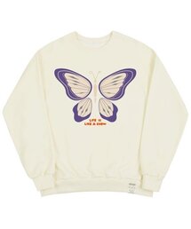 [UNISEX]バタフライマンツーマン_クリーム