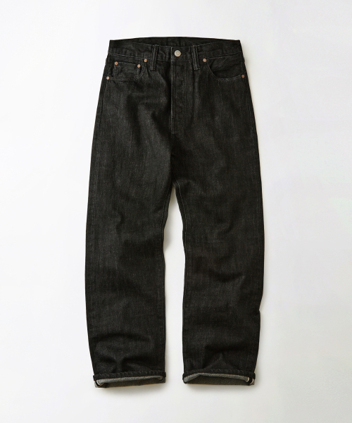 OUTSTANDING(アウトスタンディング)の「40S SELVEDGE STRAIGHT PANTS_BLACK(デニムパンツ・メンズ・その他・SMALL/MEDIUM/LARGE/X-LARGE/X-SMALL)」の1枚目の写真