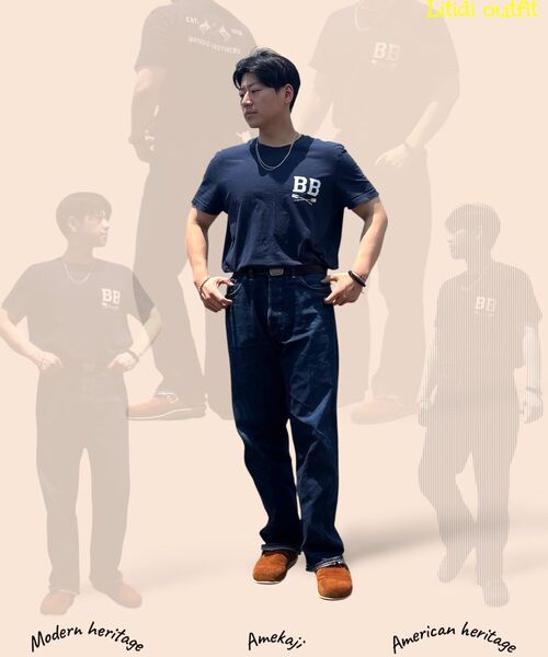 OUTSTANDING(アウトスタンディング)の「40S SELVEDGE STRAIGHT PANTS_BLACK(デニムパンツ・メンズ・その他・SMALL/MEDIUM/LARGE/X-LARGE/X-SMALL)」の10枚目の写真