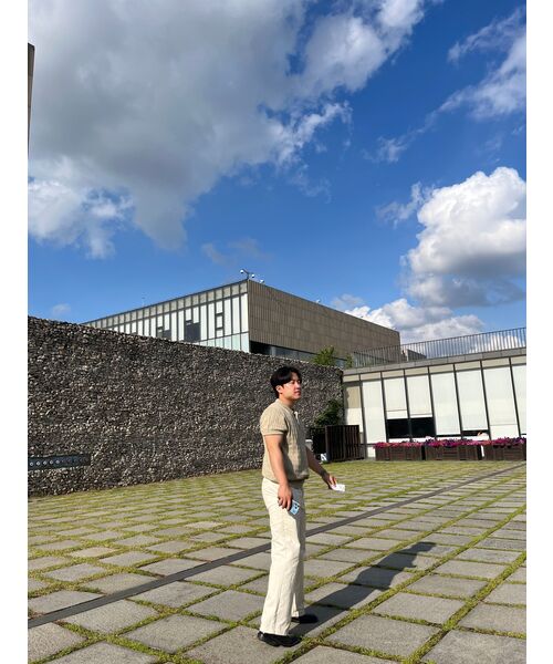 MUSINSA STANDARD（ムシンサスタンダード）の「リバースツータックワイドチノパンツ[クリーム]（その他パンツ・メンズ・その他・27/30/29/42）」の16枚目の写真