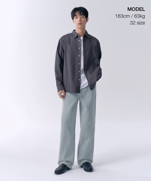 MUSINSA STANDARD（ムシンサスタンダード）の「ワイドデニムパンツ[ブリーチ]（デニムパンツ・メンズ・その他・26/27/28/29/30/31/32/33/34/36/38/40/42）」の9枚目の写真