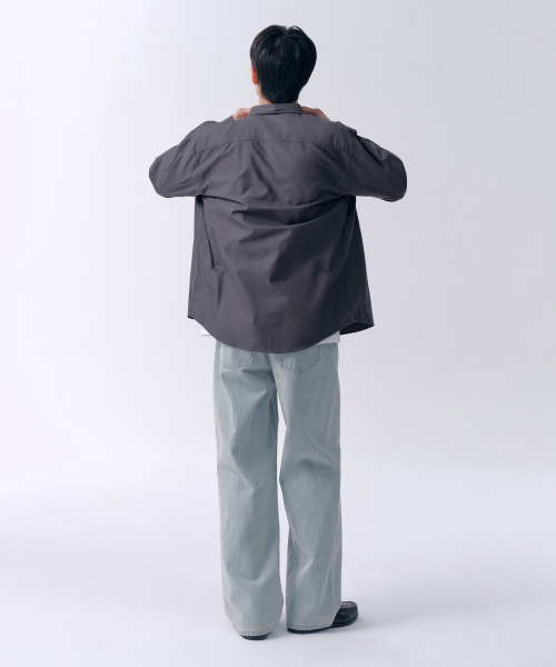MUSINSA STANDARD（ムシンサスタンダード）の「ワイドデニムパンツ[ブリーチ]（デニムパンツ・メンズ・その他・26/27/28/29/30/31/32/33/34/36/38/40/42）」の7枚目の写真
