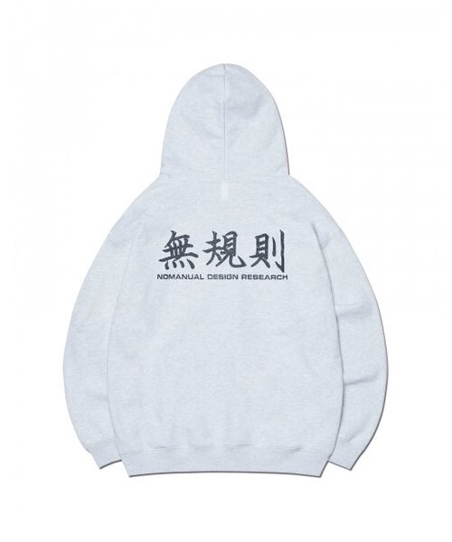 NOMANUAL(NOMANUAL)の「N.R HOODIE - WHITE MELANGE(パーカー・レディース・その他・SMALL/MEDIUM/LARGE)」の2枚目の写真