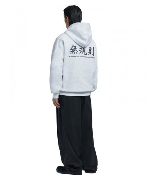 NOMANUAL(NOMANUAL)の「N.R HOODIE - WHITE MELANGE(パーカー・レディース・その他・SMALL/MEDIUM/LARGE)」の4枚目の写真