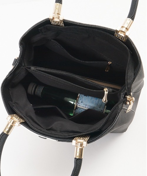 BACKYARD FAMILY(バックヤードファミリー)の「2way ハンドバッグ gbag4909(ハンドバッグ・レディース・カーキ/ピンク/ネイビー/パープル/オレンジ/ブラック/グレー・FREE)」の10枚目の写真
