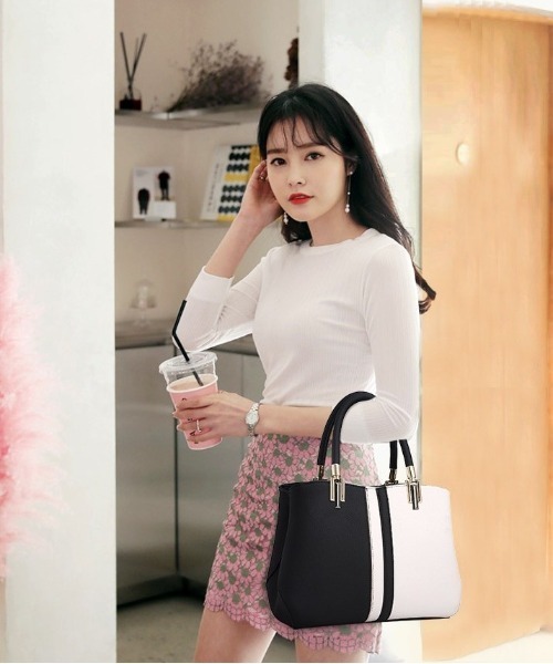 BACKYARD FAMILY(バックヤードファミリー)の「2way ハンドバッグ gbag4909(ハンドバッグ・レディース・カーキ/ピンク/ネイビー/パープル/オレンジ/ブラック/グレー・FREE)」の15枚目の写真