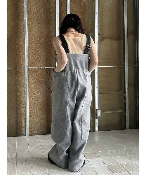 ELCHELE(エルチェレ)の「EPIC WRAM OVERALLS(つなぎ/オールインワン・レディース・ブラック/ヘザーグレー・38/36)」の9枚目の写真