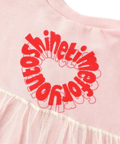 BREEZE(ブリーズ)の「ロゴ・ナンバリングチュールワンピ_ジュニア対応(ワンピース・キッズ・ベビーピンク/ネイビー・80/90/100/110/120/130/140)」の6枚目の写真