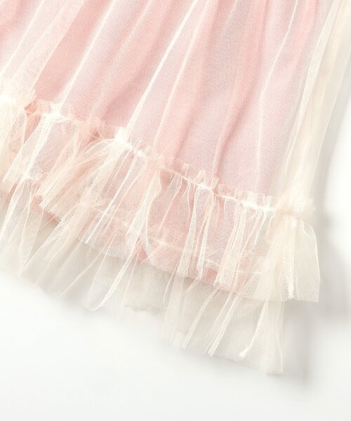 BREEZE(ブリーズ)の「ロゴ・ナンバリングチュールワンピ_ジュニア対応(ワンピース・キッズ・ベビーピンク/ネイビー・80/90/100/110/120/130/140)」の9枚目の写真