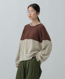 LEPSIM | 5ゲージモール切り替えプルオーバー　600551(ニット/セーター)