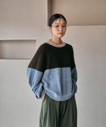 LEPSIM | 5ゲージモール切り替えプルオーバー　600551(ニット/セーター)