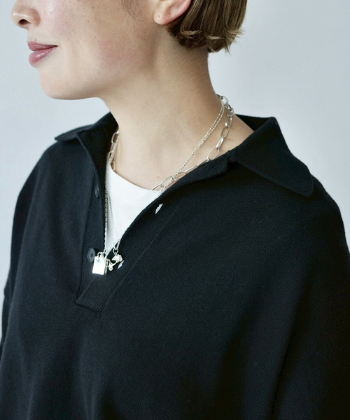 JOURNAL STANDARD LUXE（ジャーナルスタンダード　ラックス）の「C/Caテンジク ラガープルオーバー（ニット/セーター・レディース・ネイビー/ブラウン/ブラック・FREE）」の5枚目の写真