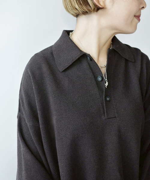 JOURNAL STANDARD LUXE（ジャーナルスタンダード　ラックス）の「C/Caテンジク ラガープルオーバー（ニット/セーター・レディース・ネイビー/ブラウン/ブラック・FREE）」の11枚目の写真