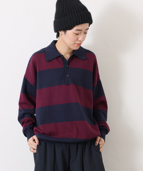 JOURNAL STANDARD LUXE（ジャーナルスタンダード　ラックス）の「C/Caテンジク ラガープルオーバー（ニット/セーター・レディース・ネイビー/ブラウン/ブラック・FREE）」の16枚目の写真