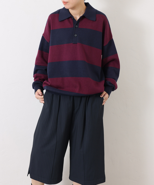 JOURNAL STANDARD LUXE（ジャーナルスタンダード　ラックス）の「C/Caテンジク ラガープルオーバー（ニット/セーター・レディース・ネイビー/ブラウン/ブラック・FREE）」の17枚目の写真