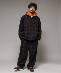 FREAK'S STORE（フリークスストア）の「ワイドシルエット ウォッシュド フランネル トラウザーズ / Washed Flannel Trousers（その他パンツ・メンズ）」