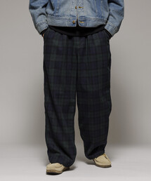 ワイドシルエット ウォッシュド フランネル トラウザーズ / Washed Flannel Trousers