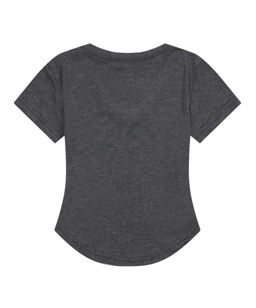 MUCENT(ムセント)の「ベリンVネッククロップローリング半袖ティー(5色)(Tシャツ/カットソー・レディース・チャコール/Beige/ホワイト/グレー/ブラック・FREE)」の6枚目の写真