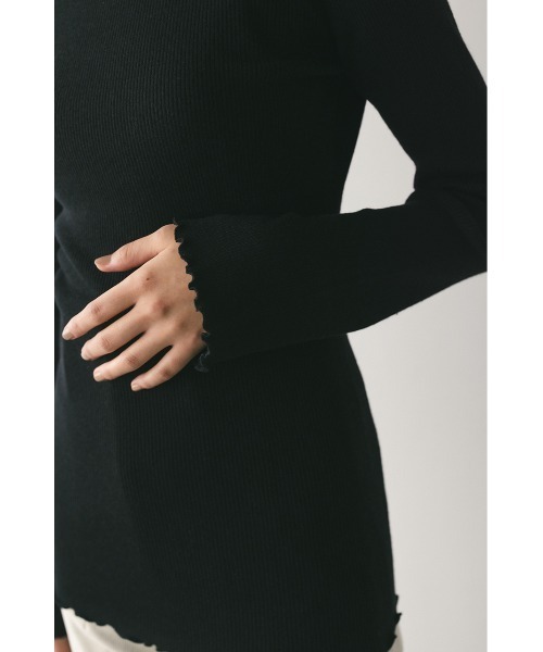 バックオープンフリルニットトップ（ニット/セーター）｜STYLEMIXER