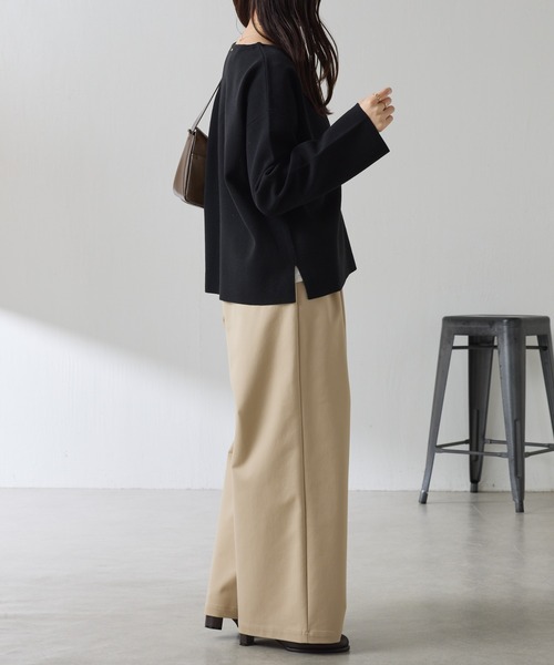 COLLAGE GALLARDAGALANTE（コラージュガリャルダガランテ）の「Vネックバスクニット/WEB限定カラー展開（ニット/セーター・レディース・ホワイト/グリーン/ネイビー/ブラック・FREE）」の14枚目の写真