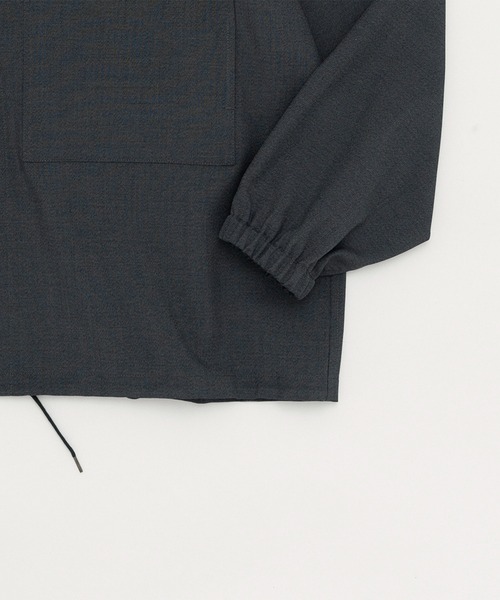 STILL BY HAND（スティルバイハンド）の「【STILL BY HAND】Double pocket shirt jacket（シャツ/ブラウス・メンズ・ダークブラウン/ダークグレー/ブラック・46/48）」の8枚目の写真