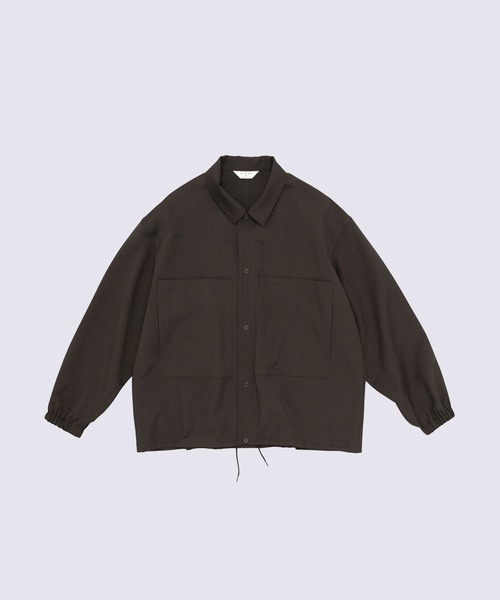 STILL BY HAND（スティルバイハンド）の「【STILL BY HAND】Double pocket shirt jacket（シャツ/ブラウス・メンズ・ダークブラウン/ダークグレー/ブラック・46/48）」の19枚目の写真