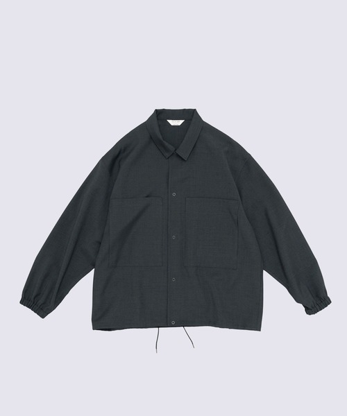 STILL BY HAND（スティルバイハンド）の「【STILL BY HAND】Double pocket shirt jacket（シャツ/ブラウス・メンズ・ダークブラウン/ダークグレー/ブラック・46/48）」の20枚目の写真