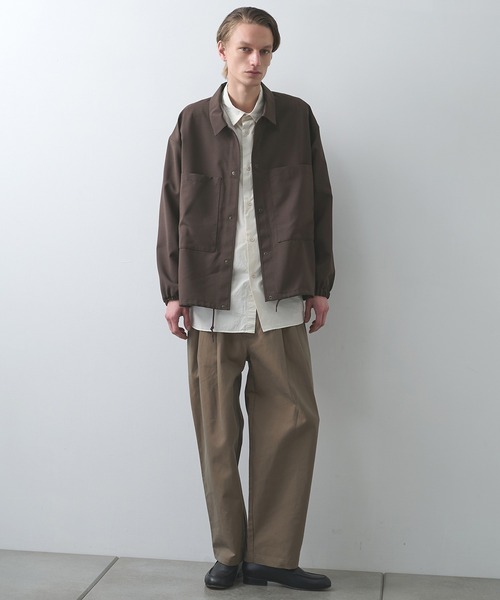 STILL BY HAND（スティルバイハンド）の「【STILL BY HAND】Double pocket shirt jacket（シャツ/ブラウス・メンズ・ダークブラウン/ダークグレー/ブラック・46/48）」の16枚目の写真