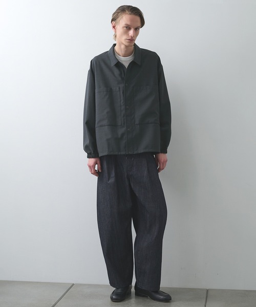 STILL BY HAND（スティルバイハンド）の「【STILL BY HAND】Double pocket shirt jacket（シャツ/ブラウス・メンズ・ダークブラウン/ダークグレー/ブラック・46/48）」の13枚目の写真