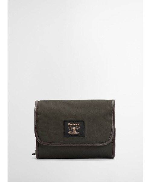Barbour(バブアー)の「Hang ワックス ウォッシュバッグ(ハンドバッグ・メンズ・オリーブ・ONE SIZE)」の2枚目の写真