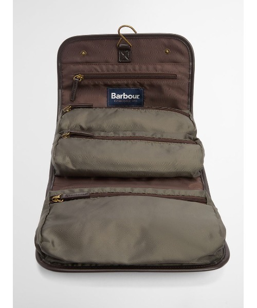 Barbour(バブアー)の「Hang ワックス ウォッシュバッグ(ハンドバッグ・メンズ・オリーブ・ONE SIZE)」の9枚目の写真