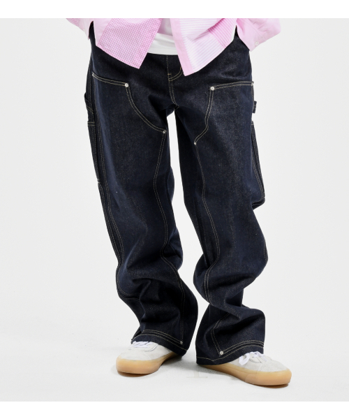 DOUBLE KNEE DENIM RAW DENIM（デニムパンツ）｜EXTRAORDINARY 