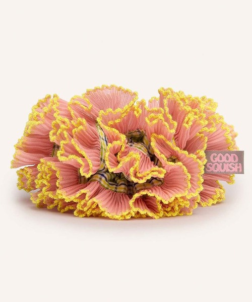 GOOD SQUISH(グッドスクイッシュ)の「【GOOD SQUISH】CURIOUS KIDS プリーツシュシュ(シュシュ・レディース・グリーン/ホワイト/マルチ/ブルー/ピンク・FREE)」の9枚目の写真