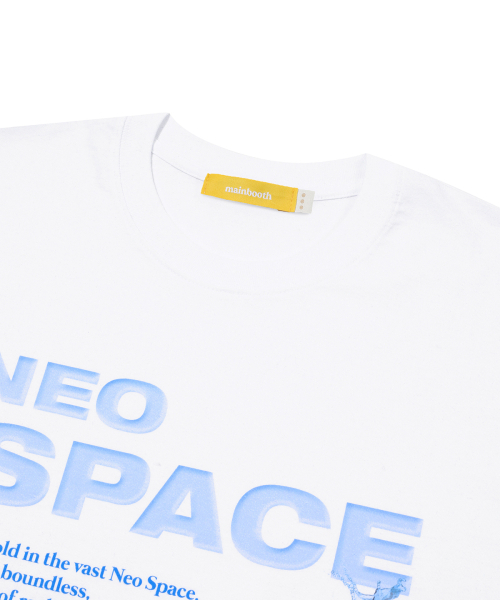 MAINBOOTH(メインブース)の「ネオスペースTシャツ(ホワイト)(Tシャツ/カットソー・レディース・その他・1/2/3)」の3枚目の写真