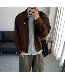 ALYSS（アリス）の「[デイリールームXアリス] フェイデッドグレインコットンブルゾンジャケット [ヴィンテージブラウン]（MA-1）」