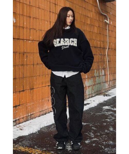 SEARCH410(サーチ410)の「ソフトフリーススウェットシャツネイビー(スウェット・レディース・その他・MEDIUM/LARGE)」の5枚目の写真