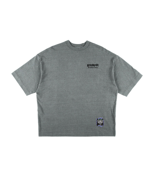 OURPOCKETS（アワーポケッツ）の「グリッドピグメント6部オーバーサイズTシャツ(カーキ)（Tシャツ/カットソー・レディース・カーキ・MEDIUM/X-LARGE）」の3枚目の写真