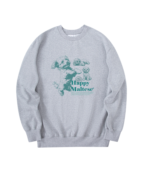 RADINEO(ラディネオ)の「ハッピーモルティーズ スウェット グレー(スウェット・メンズ・その他・MEDIUM/LARGE/X-LARGE)」の1枚目の写真