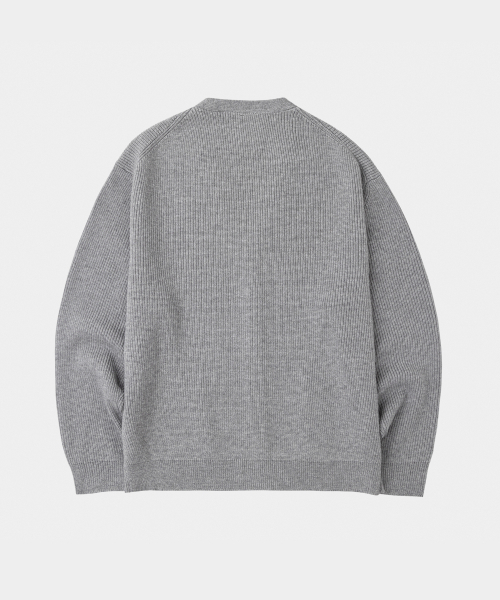 LETTERCOMO(レテルコモ)の「エッセンシャルVネックカーディガンニットグレー(ニット/セーター・レディース・その他・MEDIUM/LARGE)」の2枚目の写真