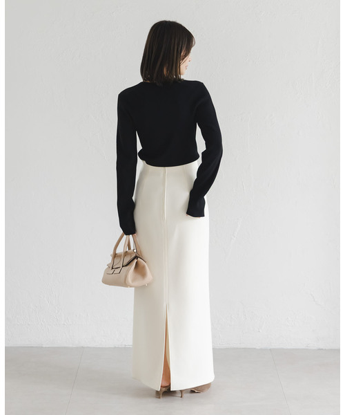 Noble（ノーブル）の「デコルテニット（ニット/セーター・レディース・ブラック/ピンク/ホワイト・FREE）」の8枚目の写真