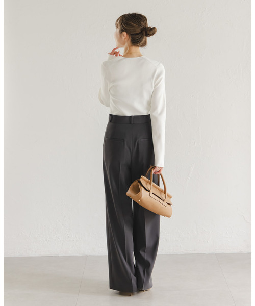 Noble（ノーブル）の「デコルテニット（ニット/セーター・レディース・ブラック/ピンク/ホワイト・FREE）」の13枚目の写真