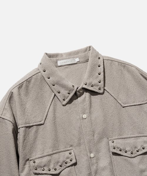 VASTIC(バスティック)の「スタッドウェスタンシャツ_グレー(シャツ/ブラウス・メンズ・その他・LARGE/MEDIUM)」の3枚目の写真