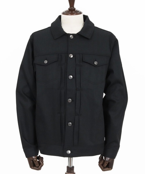 CALL&RESPONSE（コールアンドレスポンス）の「mj11299- 反応染デニムジャケットⅡ(260-1103-01)（デニムジャケット・メンズ・ブラック・5/4/2）」の2枚目の写真