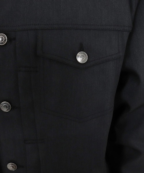 CALL&RESPONSE（コールアンドレスポンス）の「mj11299- 反応染デニムジャケットⅡ(260-1103-01)（デニムジャケット・メンズ・ブラック・5/4/2）」の6枚目の写真