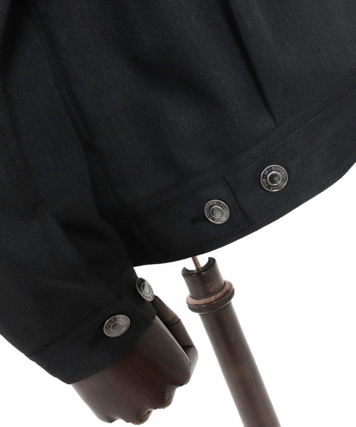 CALL&RESPONSE（コールアンドレスポンス）の「mj11299- 反応染デニムジャケットⅡ(260-1103-01)（デニムジャケット・メンズ・ブラック・5/4/2）」の10枚目の写真