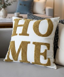 yield（イールド）の「【yield select】HOME 刺繍 45×45cm クッションカバー YW5CC（クッション/クッションカバー）」