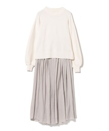 BEAMS HEART | ハイネック プルオーバー セット スカート 26SS（セットアイテム）(ワンピース)
