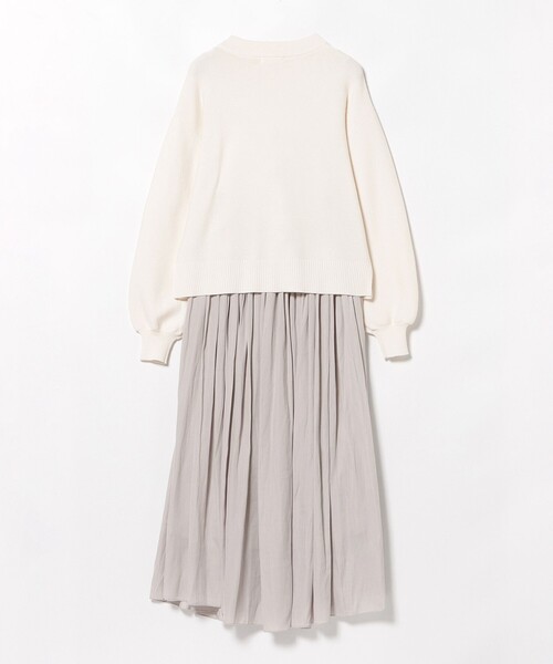 BEAMS HEART（ビームスハート）の「ハイネック プルオーバー セット スカート 26SS（セットアイテム）（ワンピース・レディース・ネイビー/グリーン/グレー/オフホワイト・FREE）」の12枚目の写真